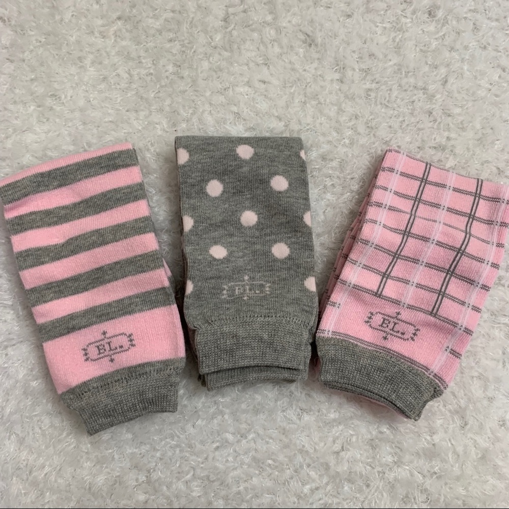 Baby Legs Tea Time 3 Pack arm /leg warmers Nwb
